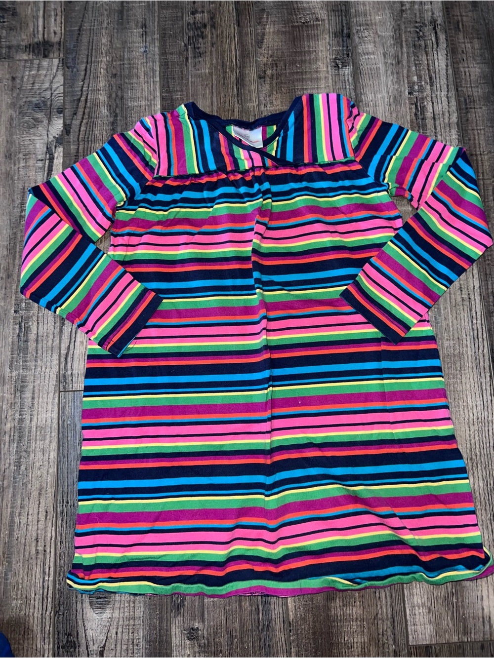 Hanna Andersson Long Sleeve Striped Knit Dress - Multicolor